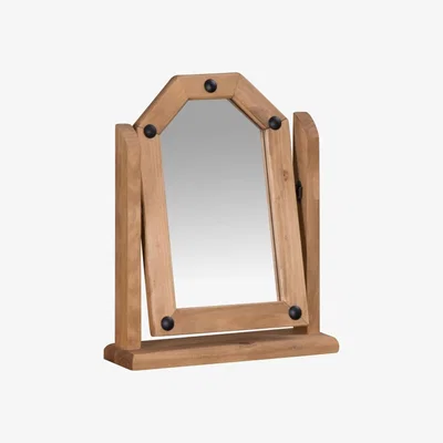 The Range Corona Single Dressing Table Mirror - Antique Wax