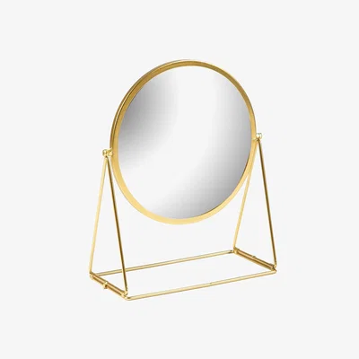 The Range Large Round Dressing Table Mirror - Gold