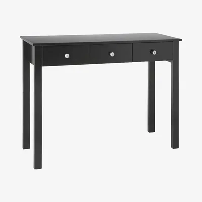 The Range Faith Three Drawer Dressing Table - Black