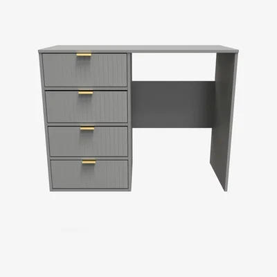 The Range Linear Ready Assembled 4 Drawer Vanity - Dusk Grey
