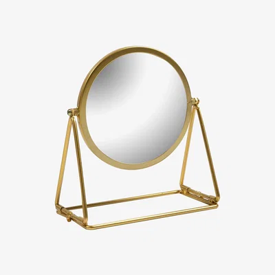 The Range Small Round Dressing Table Mirror - Gold