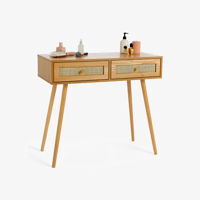 The Range Bedroom Dressing Table with 2 Drawers - Beige