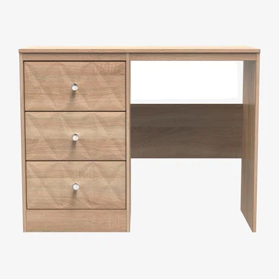 The Range San Jose Fully Assembled 3 Drawer Vanity  Dressing Table - Bardolino Oak