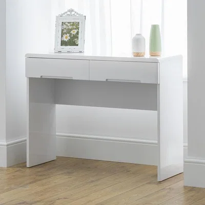 The Range Manhattan Dressing Table With 2 Drawers - White