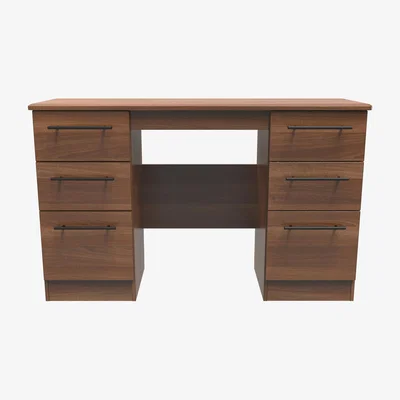 The Range Sherwood Ready Assembled Kneehole - Noche Walnut