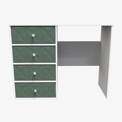 The Range Pixel Ready Assembled 4 Drawer Vanity - Labrador Green & White