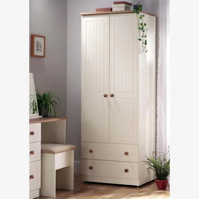 The Range Warwick Ready Assembled Vanity - Cream Ash & Modern Oak