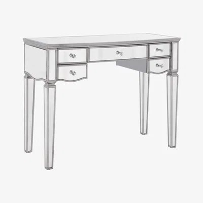 The Range Elysee 5 Drawer Dressing Table - Mirrored