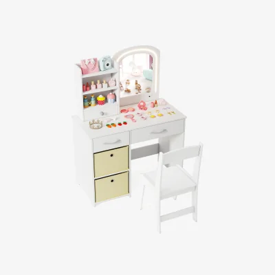 The Range Kids Vanity Set Princess Makeup - White