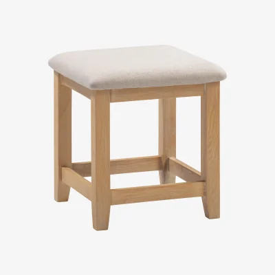 The Range Windsor Dressing Table Stool - Natural Oak - Natural Oak