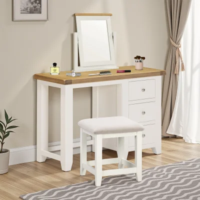 The Range Windsor 3 Drawer Dressing Table Set - Ivory  - Ivory