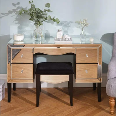 The Range Palermo 4 Drawer Dressing Table - White