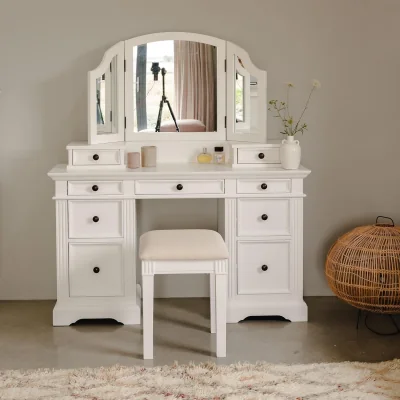 The Range Gainsborough Dressing Table Set - White