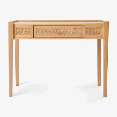 Sazy Letto Rattan Dressing Table, Wood