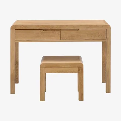 Teddy Beau Julian Bowen Curve Drawer Dressing Table and Stool