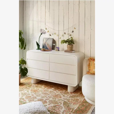 Urban Outfitters Urban Outfitters Huron White Dresser - White H: 81.3cm x W: 45.7cm x L: 102.9cm
