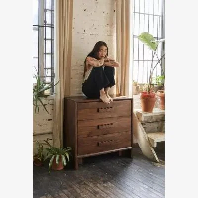 Urban Outfitters Alonzo 3-Drawer Dresser - Neutral L: 86.3cm x W: 45.7cm x H: 83.8cm at Urban Outfitters