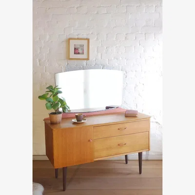 Urban Outfitters Urban Renewal Vintage Home Compact Dressing Table - Pink ALL at Urban Outfitters