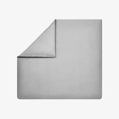 Amara Teophile Organic Cotton Sateen Fitted Sheet - Silver