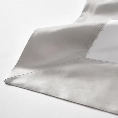 Amara Lauren Home Langdon Flat Sheet - Silver