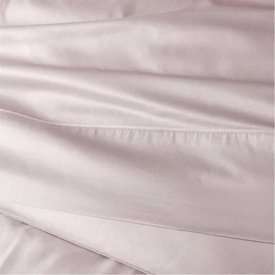 Amara Turpault - Teophile Organic Cotton Sateen Fitted Sheet - Pink Dew