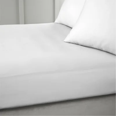 Amara 400 Thread Count Cotton Sateen Fitted Sheet - Dove Grey