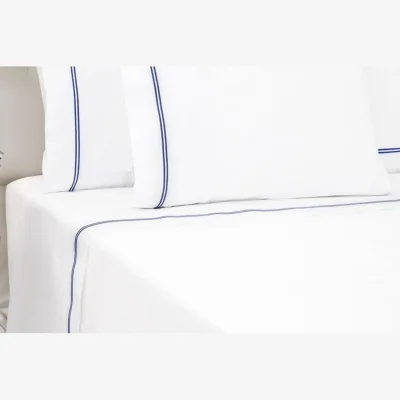 And So To Bed Two Row Satin Cord Flat Sheet