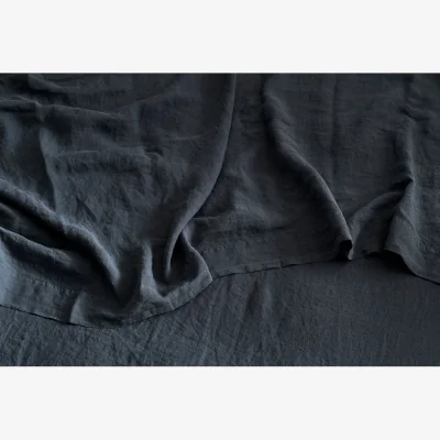 And So To Bed Bedfolk Linen Flat Sheet