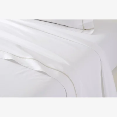And So To Bed Yves Delorme Athena Flat Sheet