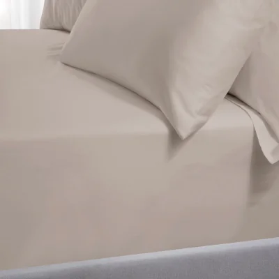 Arighi Bianchi TLC 5 Star Hotel Concept: 250 TC Fitted Bed Linen, Super King / Beige