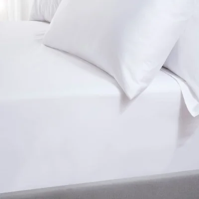 Arighi Bianchi TLC 5 Star Hotel Concept: 500 TC Fitted Bed Linen, Double / White