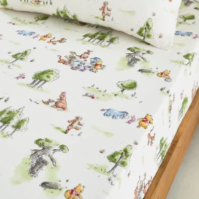 Dunelm Disney Winnie The Pooh Fitted Bed Sheets