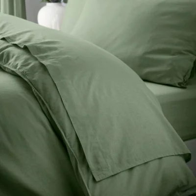 Dunelm Cotton Linen Flat Sheet