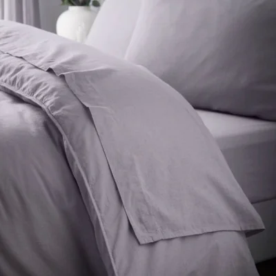 Dunelm Cotton Linen Flat Sheet