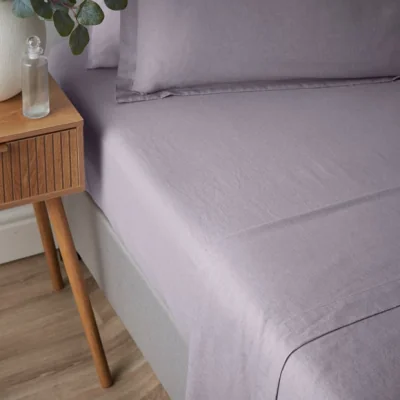 Dunelm Cotton Linen Fitted Sheet