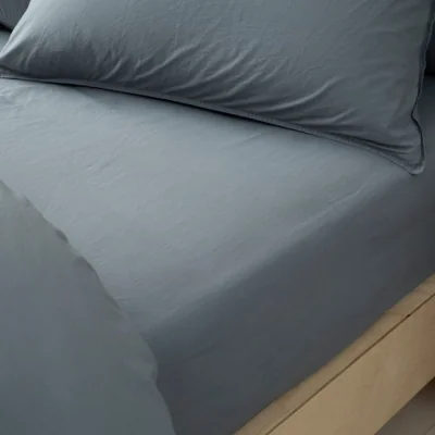 Dunelm Soft Washed Cotton 180 Thread Count Fitted Sheet