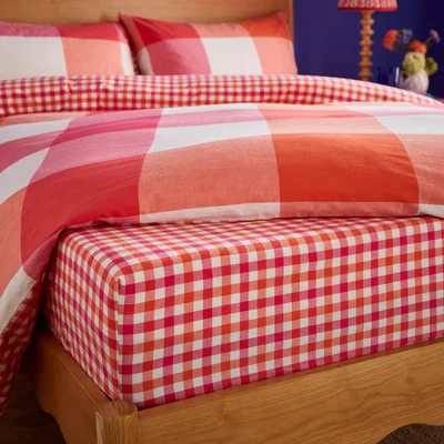 Dunelm Sophie Robinson Mini Picnic Plaid 100% Cotton Fitted Sheet