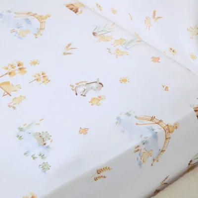 Dunelm Set of 2 Spring Harvest 100% Cotton Fitted Sheets