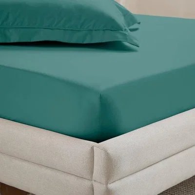 Dunelm Dorma Crisp & Fresh 400 Thread Count Egyptian Cotton Percale Fitted Sheet