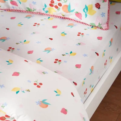 Dunelm Catherine Lansfield Fruity Friends Fitted Bed Sheet
