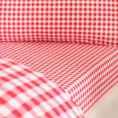 Dunelm Catherine Lansfield Bamford Gingham Check Polycotton Fitted Sheet