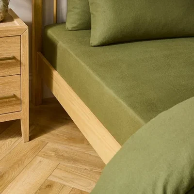 Dunelm Simply Brushed Cotton 28cm Fitted Sheet