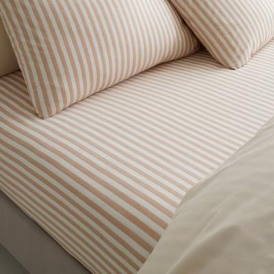 Dunelm Portloe Woven Stripe 100% Cotton Fitted Sheet