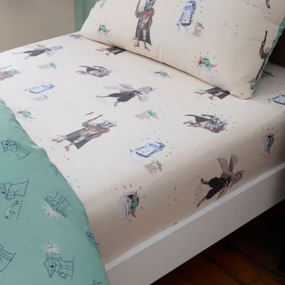 Dunelm Disney Lucasfilm The Mandalorian Fitted Bed Sheet