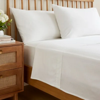Dunelm Soft Cotton Plain Flat Sheet