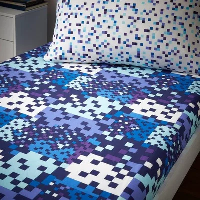 Dunelm Pack of 2 Pixel Fitted Sheets