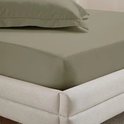 Dunelm Dorma Crisp & Fresh 400 Thread Count Egyptian Cotton Percale Fitted Sheet