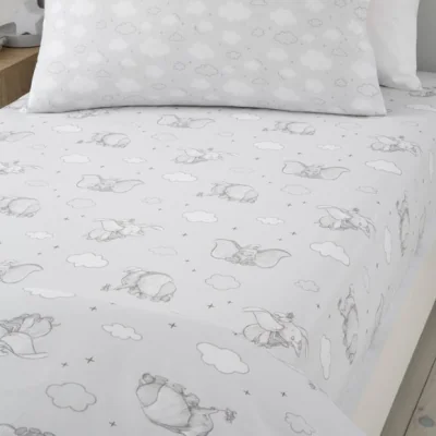 Dunelm Set of 2 Disney Dumbo Dreamland Fitted Sheets