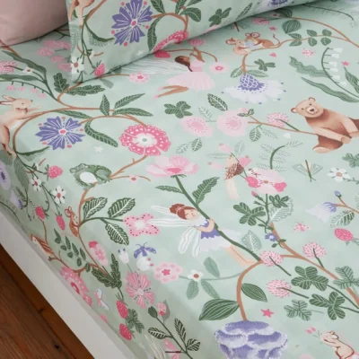 Dunelm Set of 2 Whimsical Woods Cotton Fitted Bed Sheets