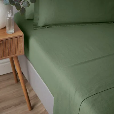 Dunelm Cotton Linen Fitted Sheet